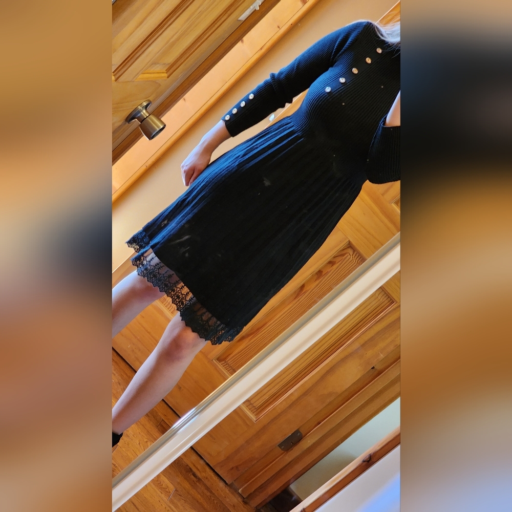 ℬ𝓁𝒶𝒸𝓀 ℰ𝓁ℯℊ𝒶𝓃𝓉 𝒳𝒮 𝒟𝓇ℯ𝓈𝓈 (100% ℛℯ𝒶𝓁 𝒲ℴℴ𝓁) - Picture 2 of 4
